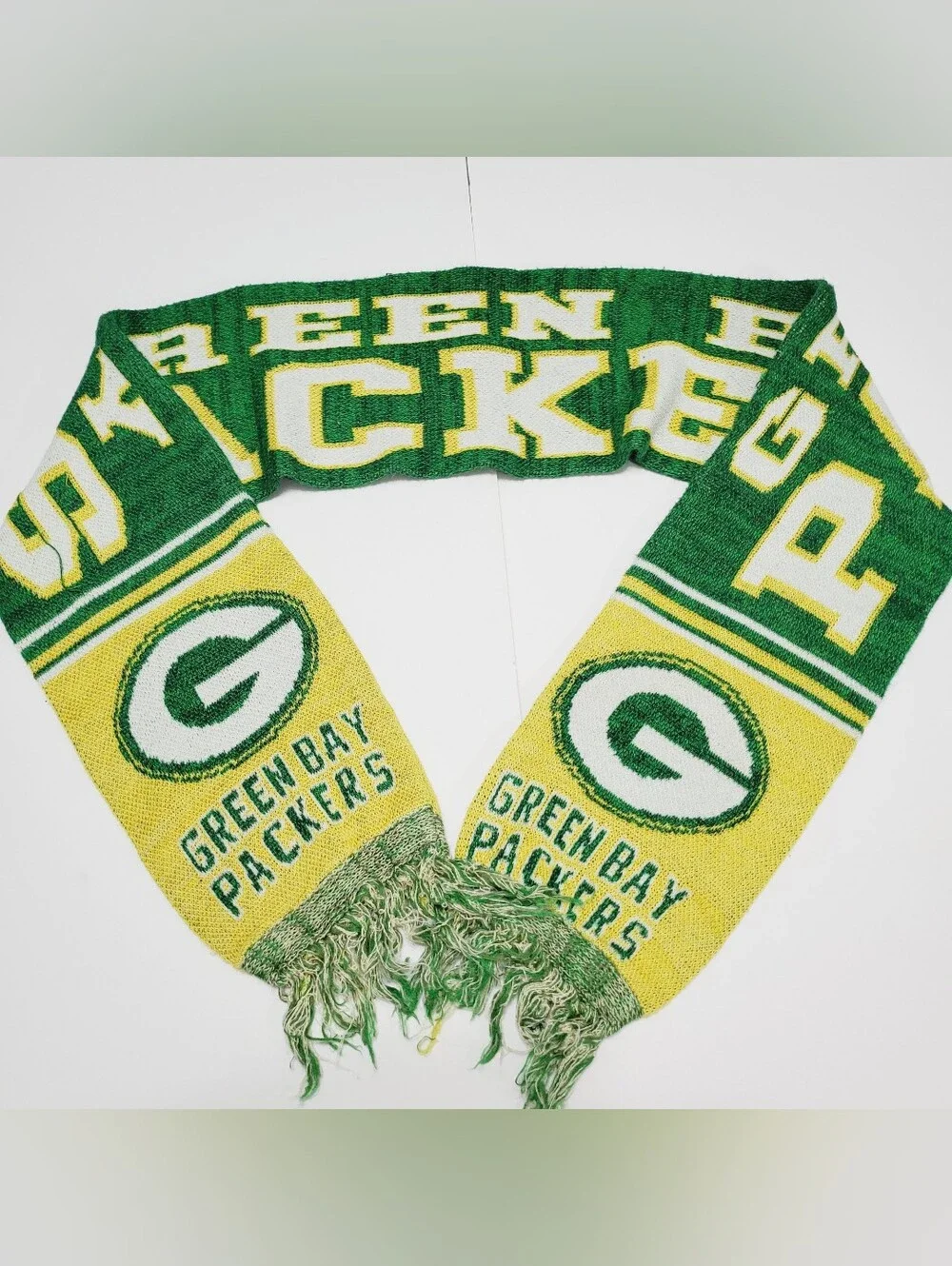Green Bay Packers Unisex Adult Scarf Green & Gold 51x6